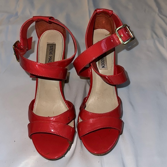 Steve Madden Coral Cork Wedges - Picture 1 of 4